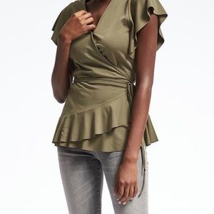 Banana republic wrap top